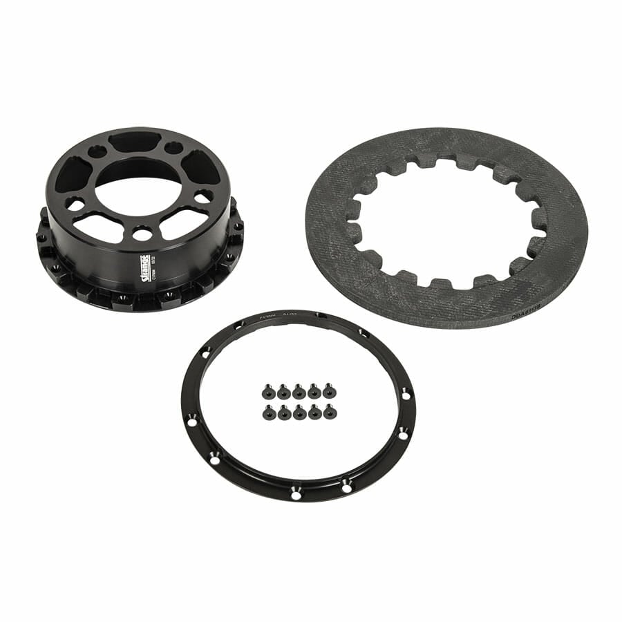 Strange Pro Carbon Rear Brake Kit | For 5″ Bolt Circle Using 5/8″ Studs | Fits Big Ford / Early Big Ford Housing Ends