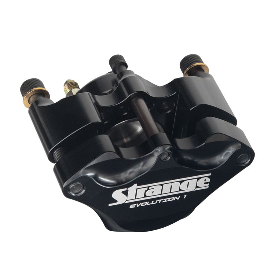 Evolution Single Piston Billet Caliper | For Strange Evolution Spindle Mount Front Brake Kits