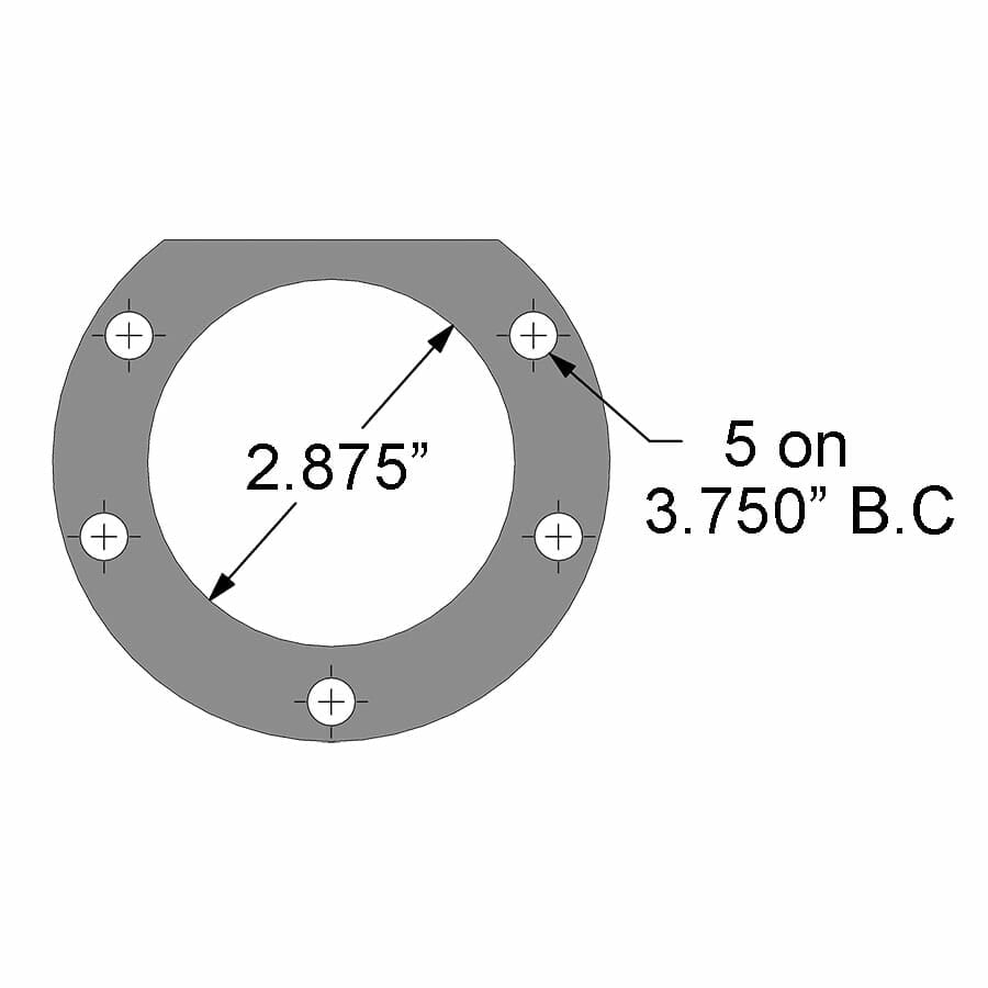 Strange Pro II Rear Brake Kit | For Mopar Housing Ends – Includes Bearings | 2 Pc Rotors, 4 Piston Calipers & DTC-30 Semi Metallic Pads