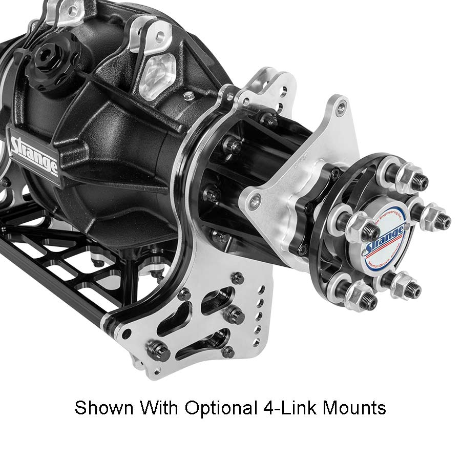 H1192-Aluminum 4-Link Housing, 2pc Axles &amp; Stainless Steel Brake Kit   16", 17", 18", 19" , 20", 21", 22", or 23" Four Link Centers