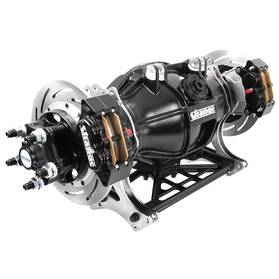 H1250-Strange Dragster Full Floater Housing Assembly   Includes 40 Spline Gun Drilled Axles &amp; Stainless Steel Brake Kit