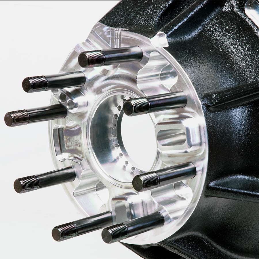 Aluminum 4-Link Housing With Caliper Mounts For 2pc Axles   16″, 17″, 18″, 19″, 20″, 21″, 22″, or 23″ Four Link Centers