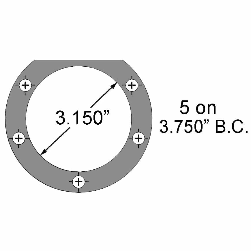 Strange Pro II Rear Brake Kit | For Strange H1147 Housing Ends | 2 Pc Rotors, 4 Piston Calipers & DTC-30 Semi Metallic Pads