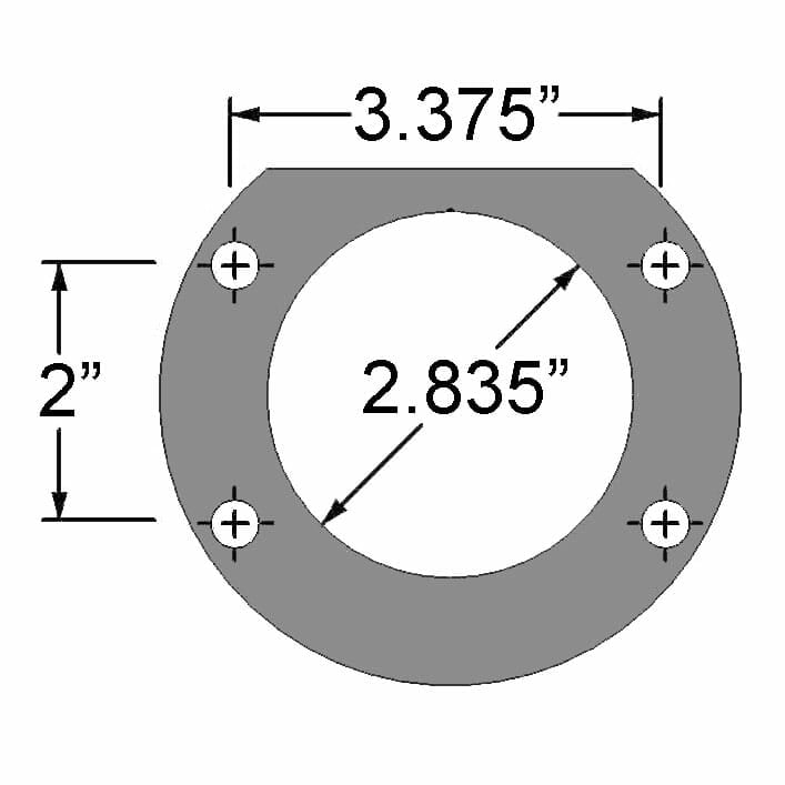 Axle Bearing With Retainer Plate – Each  For Small Ford 2.835″ ID Housing End  Fits Axles With 1.5635″ Bearing Area