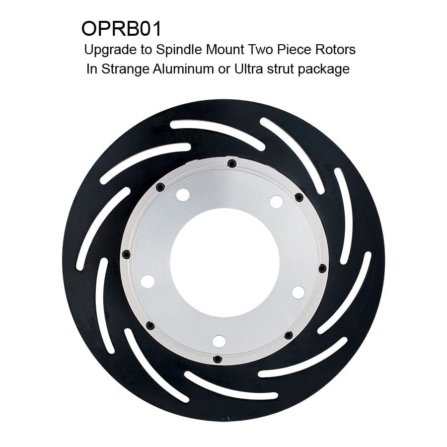 Strange Eye Mount Aluminum Strut Package | Double Adjustable With L/W Brake Kit | For Spindle Mount Wheels