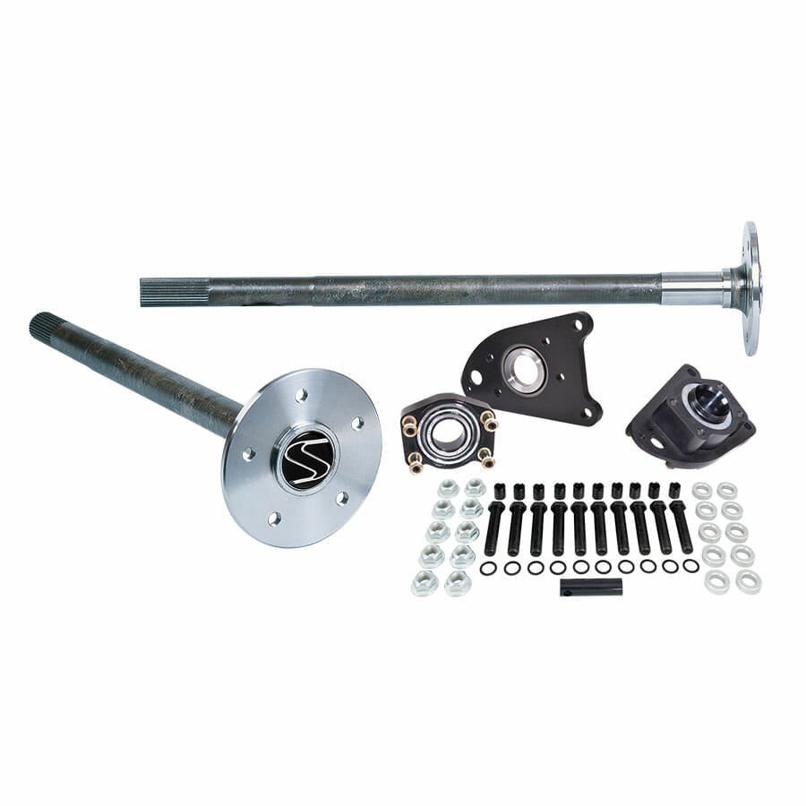 P3109F9458-Strange Alloy Axle Package  For 1994-2004 Mustang 8.8 Rear End  31 Spline Alloy Axles, C-Clip Eliminator Kit, &amp; 5/8" Stud Kit