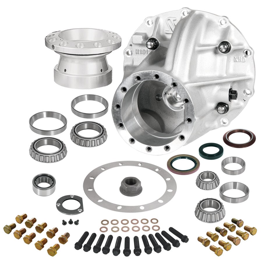 P3250LT-Strange Ultra Case and Support Package  3.250" Bore Case &amp; Tapered Bearing Support  With Installation Kit For 9" or 9 1/2" 35 Spline Pro Gears
