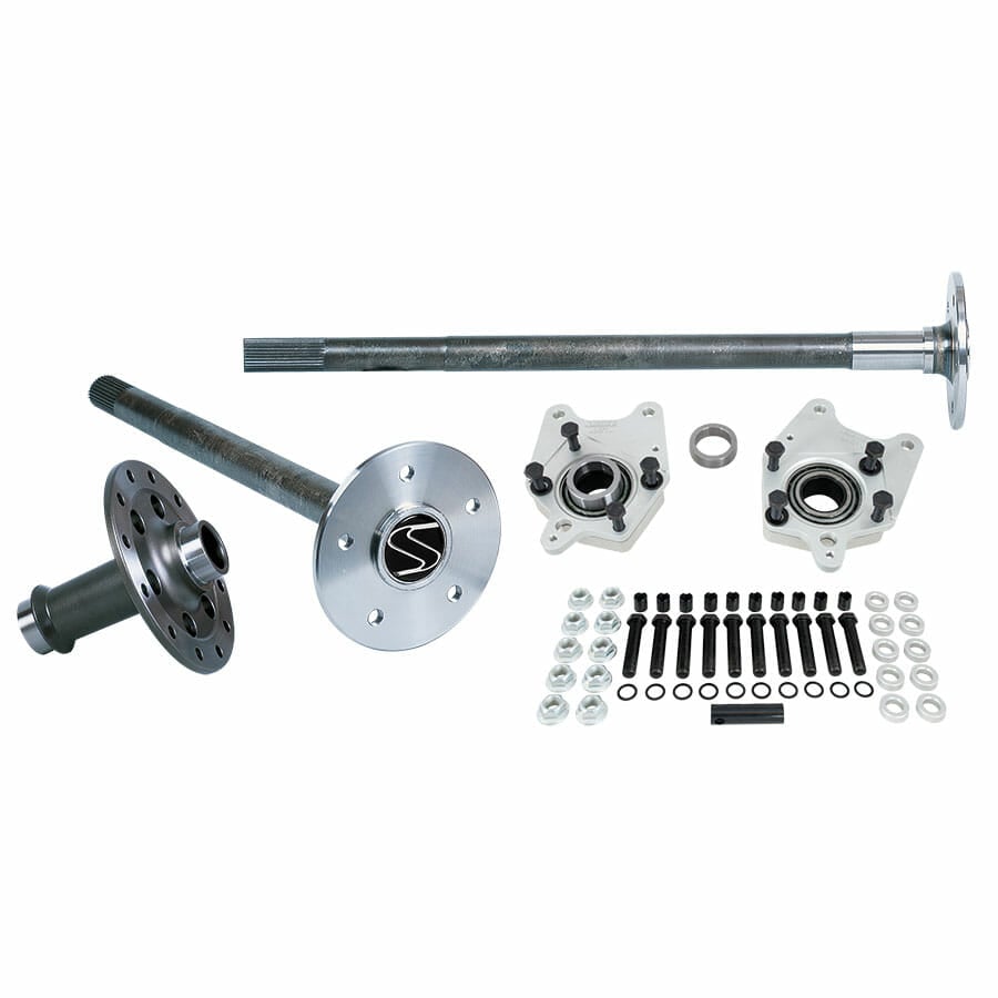 P3509F0558S-Strange Alloy Axle &amp; Spool Package  For 2005-2014 Mustang 8.8 Rear End  35 Spline Alloy Axles, Spool, C-Clip Eliminator Kit, &amp; 5/8" Stud Kit