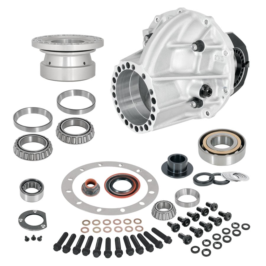 P3812SB-Strange Ultra Case and Support Package  Lightened 3.812" Bore Case &amp; Taper / Ball Bearing Support  Includes Installation Kit For 9" or 9 1/2" 28 Spline Pro Gears