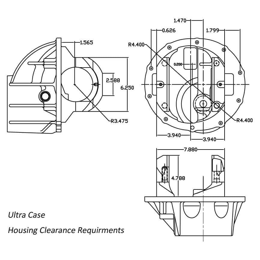 Strange Lightened Ultra Case Package | With Taper/Ball Bearing Pinion Support & Installation Kit