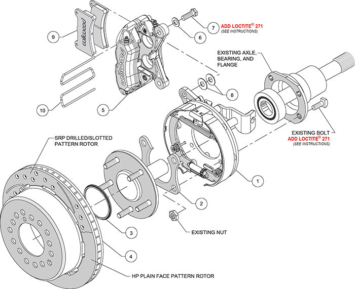 Wilwood Forged DynaPro Low-Profile Rear Brake Kits 140-11389-D