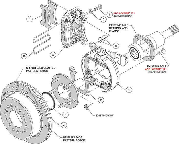 Wilwood Forged Dynapro Low-Profile Rear Disc Brake Kit #140-11387-DR