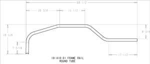 4-Link Round Tube Frame Rails for Universal Round Tube 4-Link Frame Kits