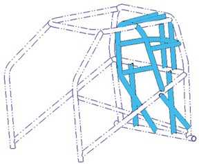 Funny Car Chromoly Cage Conversion Kit For Door Car