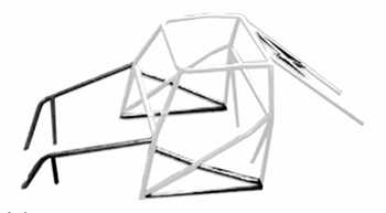 Sportsman 10 Point to 14 Point Roll Cage Conversion Chromoly Steel