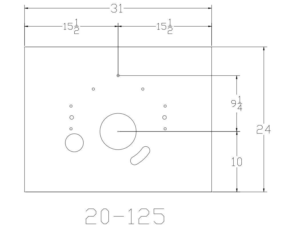Chevy Big Block Monster Truck 1/4" Aluminum Mid-Plate