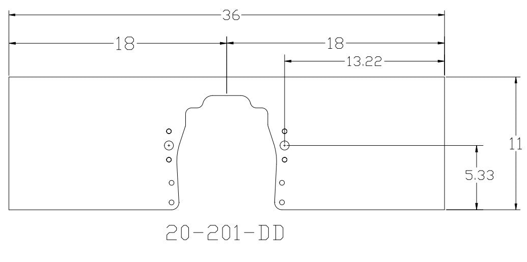 Small Block Chevy - Dropped Deck Front Motor Plate