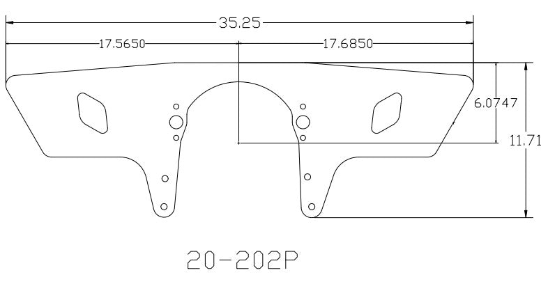 Big Block Chevy Profiled Front Motor Plate