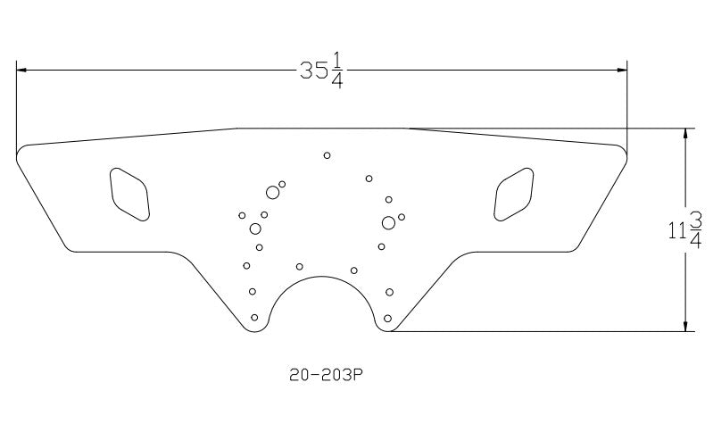 351C Ford Profiled Front Motor Plate