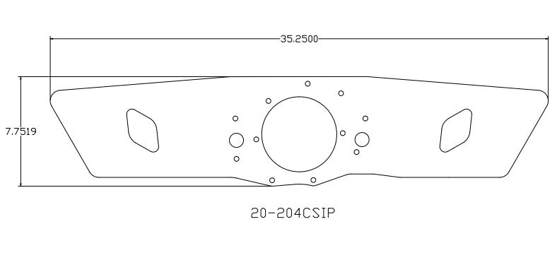 429-460 Ford Profiled Front Motor Plate For CSI Water Pump