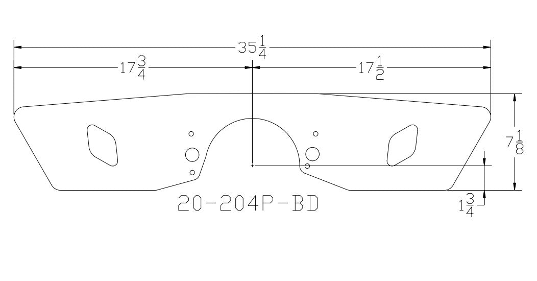 429 - 460 Ford Profiled Motor Plate With Belt Drive