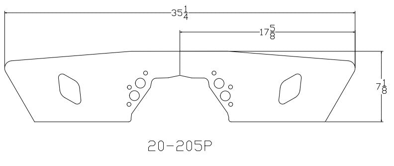 Big Block Mopar 383-426-440 Profiled Front Motor Plate