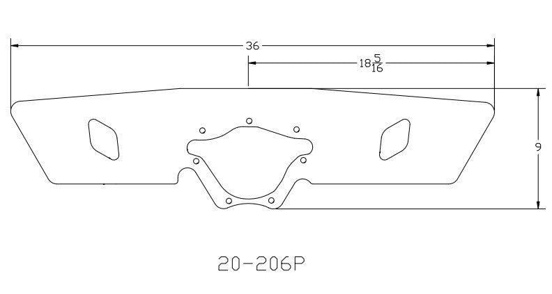 Small Block Mopar 318-340-360 Profiled Front Motor Plate