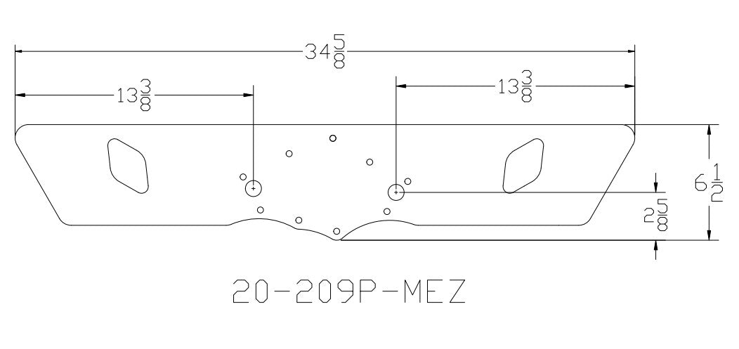 94-98 Small Block Ford Profiled Front Motor Plate With Meziere Pump