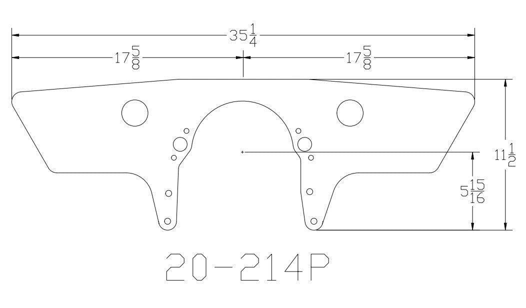 DRC Block Front Motor Plate Profiled