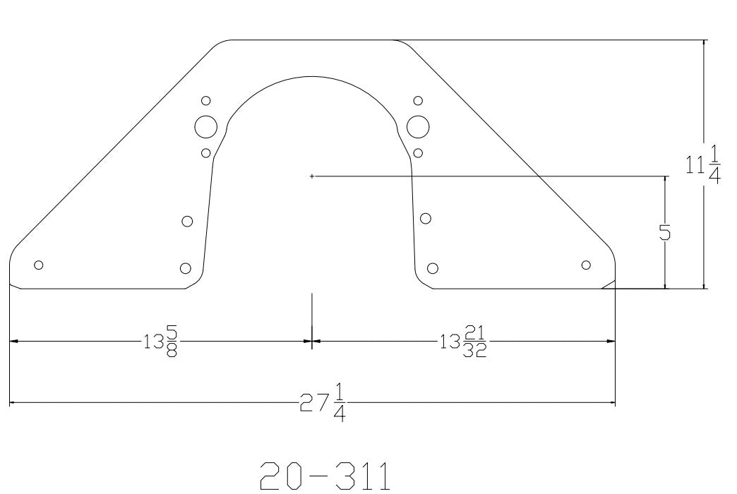 Chevy 1955 -1957  Big Block Chevy Front Motor Plate