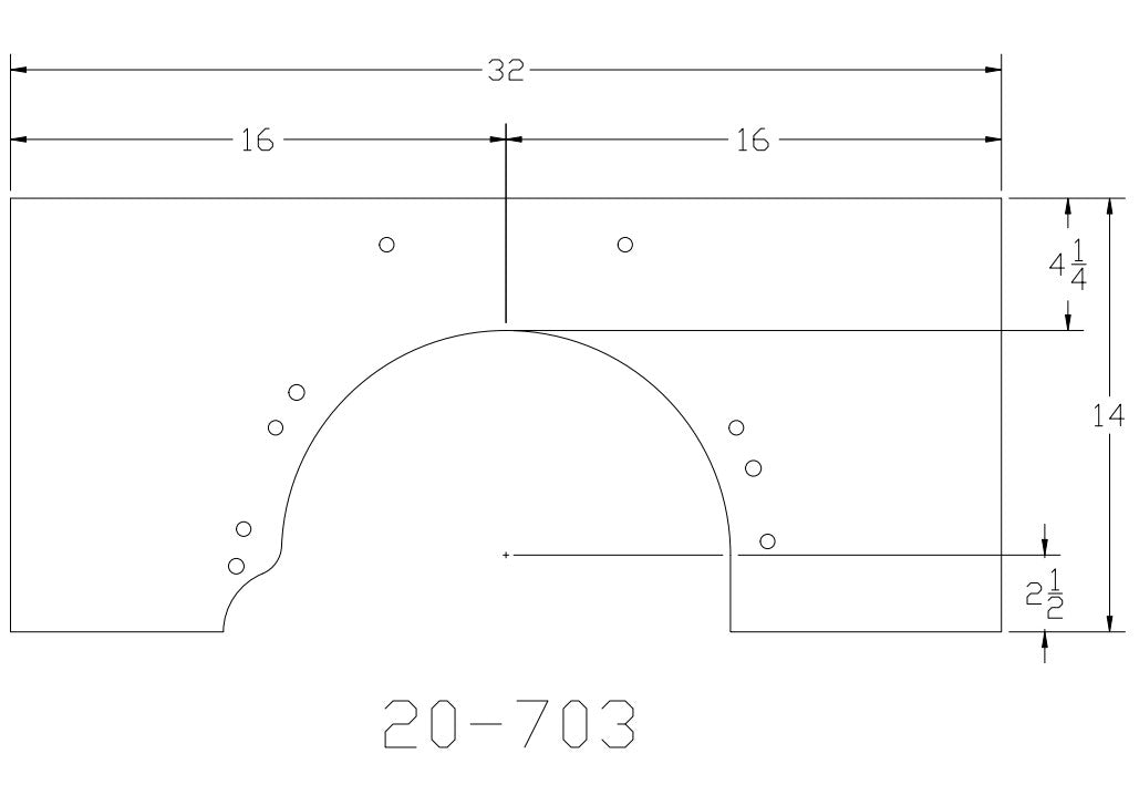 Ford 351M-400-429 & 460 1/4" Aluminum Mid-Plate