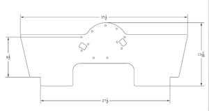 Ford 429-460 Direct Fit Front Motor Plate 69-70 Mustang-Cougar