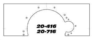 Ford 390/427 FE - 1/4" Aluminum Mid-Plate