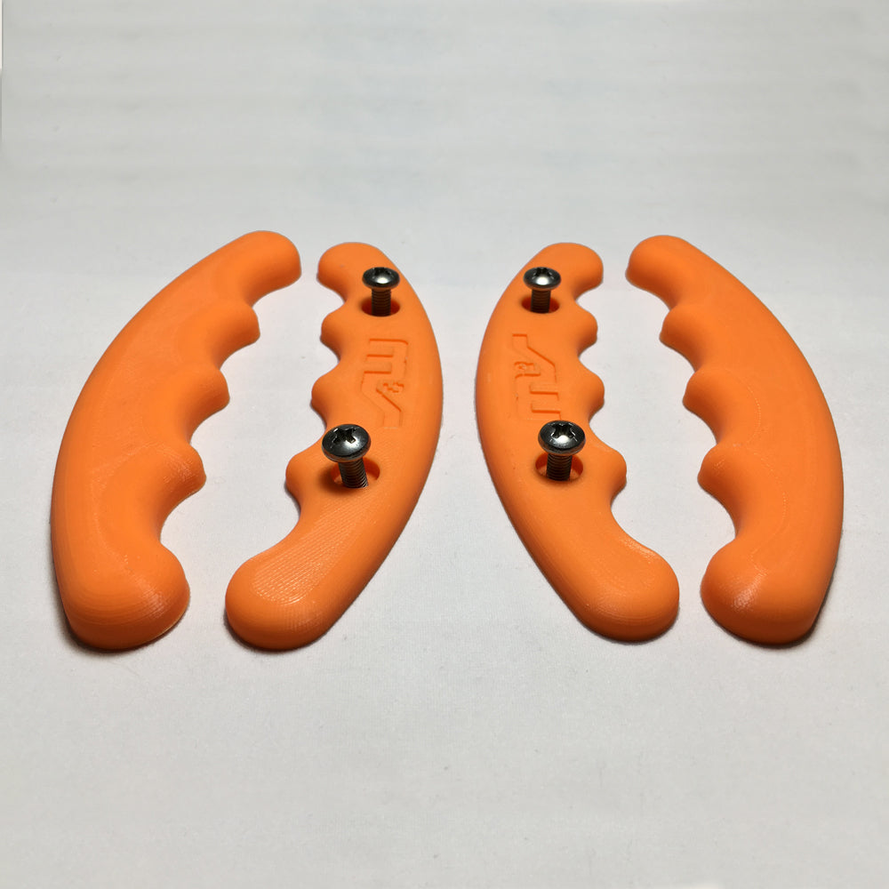 Orange Grips For Brake Handle  (1) Set