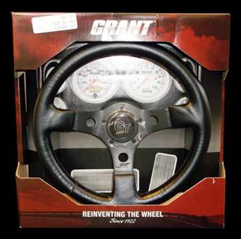 Steering Wheel 13"  Grant Formula GT Black On Black