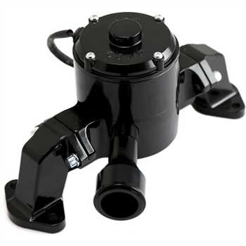 Electric Water Pump Small Block Chevy Black PRP #6600