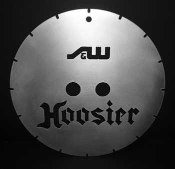 Tire Screw Template with Hoosier Logo