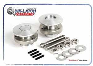Quik-Latch Low Profile Button 2.5 Dia (Clear Anodized)