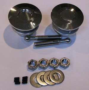 Quik-Latch Low Profile Button Kit  Black