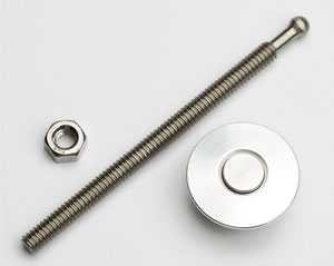 Quik-Latch Air Cleaner Button Kit  Billet