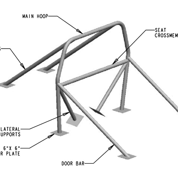 1990-2000 Nissan 300ZX 8 Point Roll Bar EWS